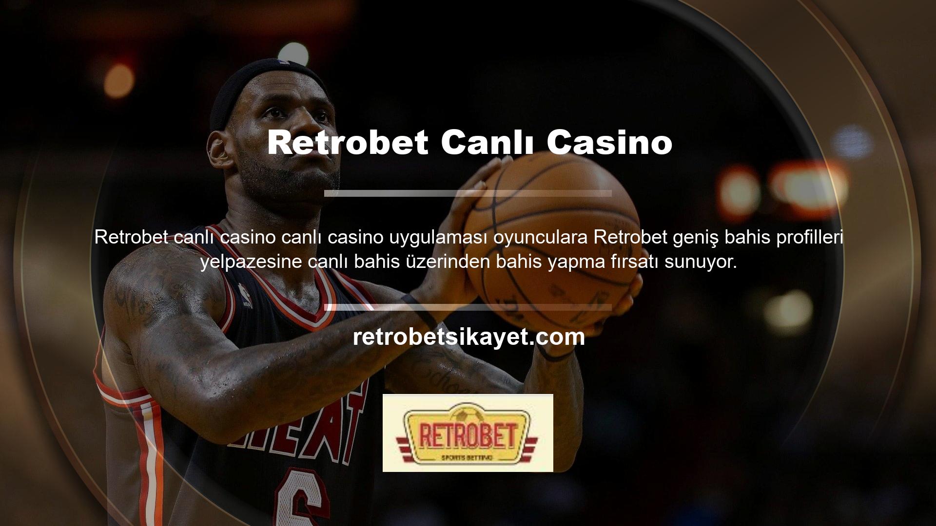 Retrobet Canlı Casino uygulamasının kullanıcılarına sunduğu oyun seçeneklerinden bazıları şunlardır: Seçenekler arasında blackjack, bakara ve rulet bulunmaktadır