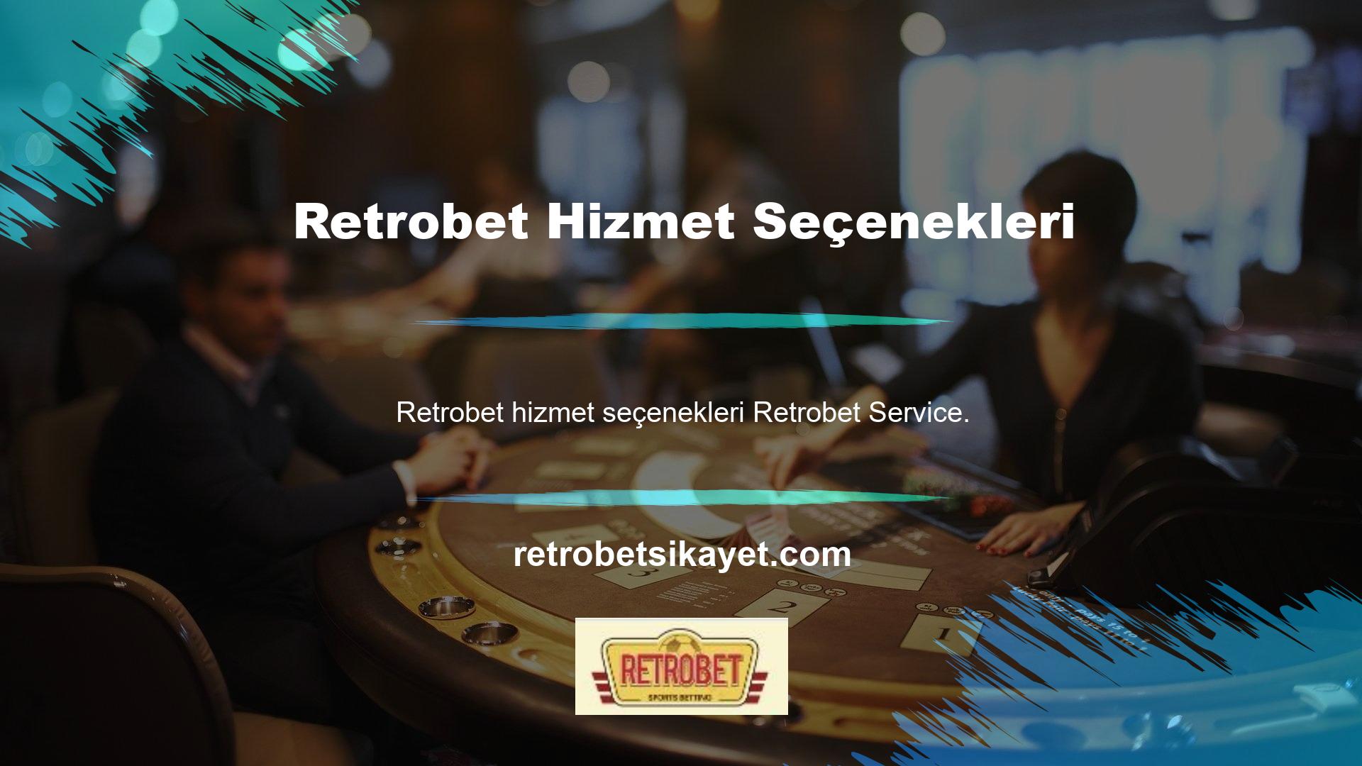 Retrobet hizmet seçenekleri nedeniyle bahis tutkunları için popüler bir bahis sitesidir